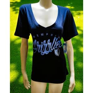 Top Women Blue "Memphis Grizzlies" T-shirt Size XL